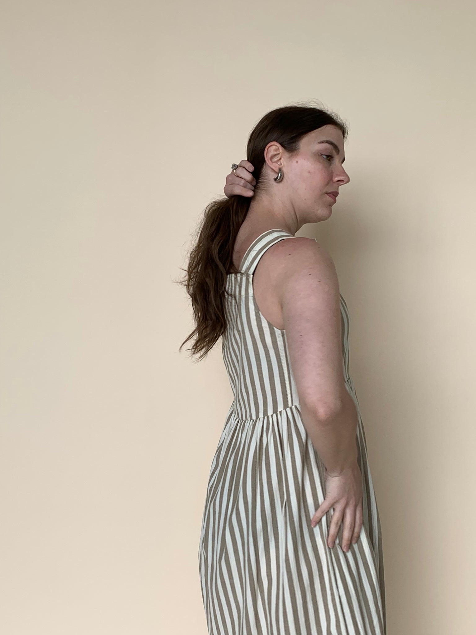 Striped smock dress