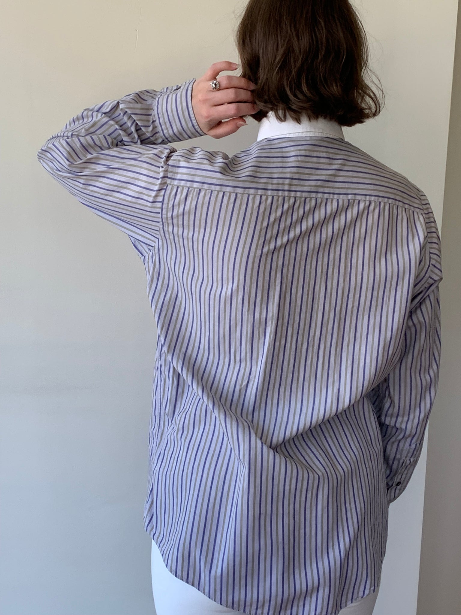 Vintage Dior striped button down shirt