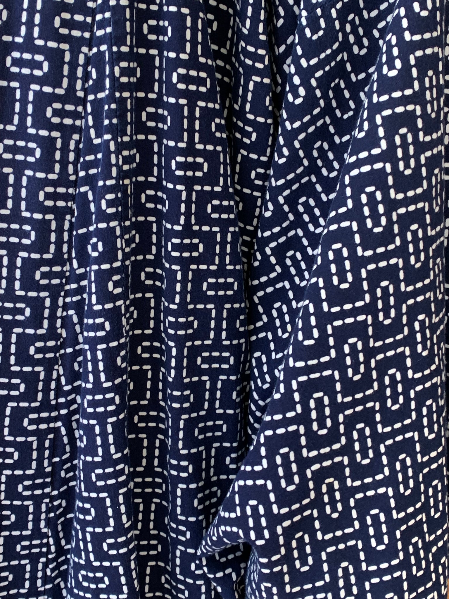 Navy cotton vintage kimono