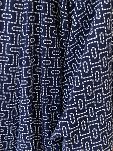 Navy cotton vintage kimono