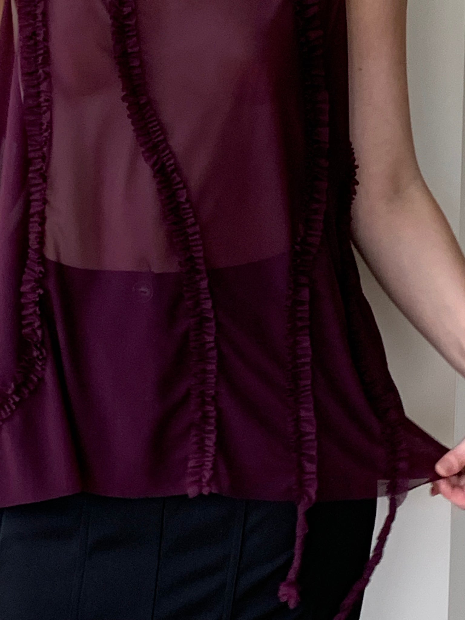 Greta Garmel mesh tank