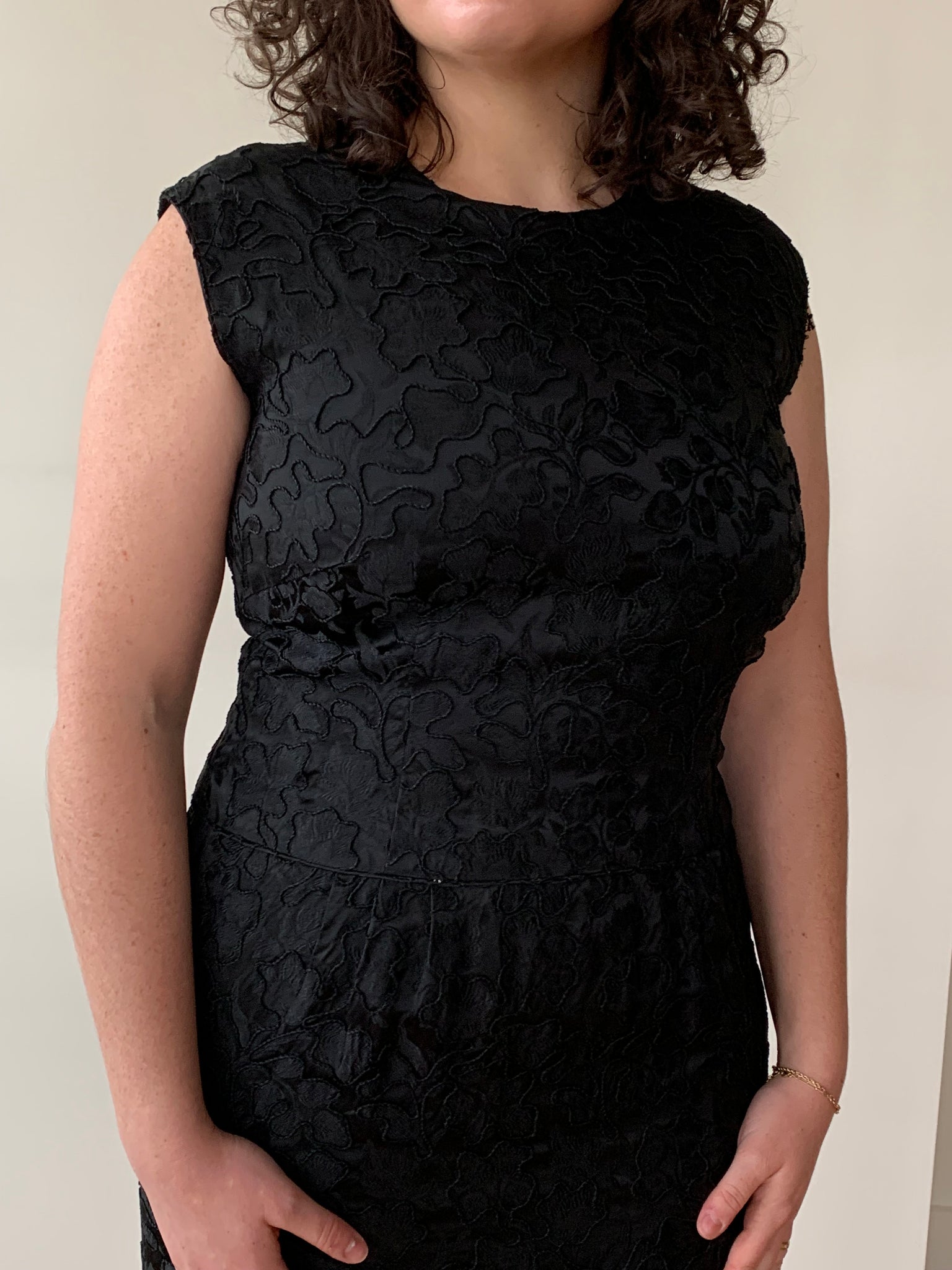 Drop waist lace dress