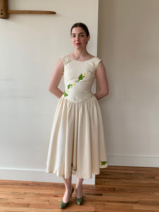 Hand painted drop waist dress from Oaxaca