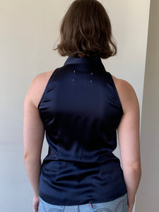Maison Margiela silk sleeveless shirt