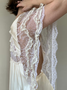 Vintage silk and lace nightgown