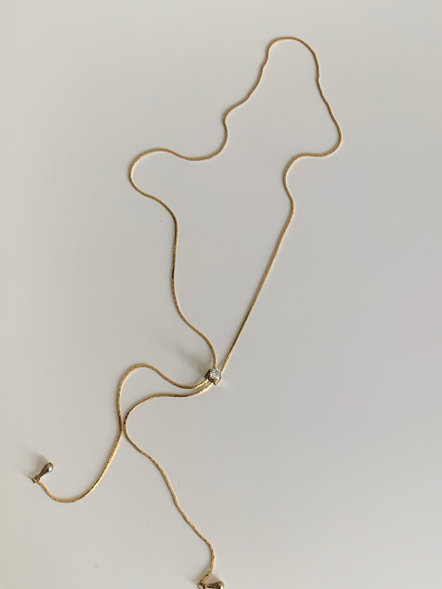 dainty gold bolo necklace