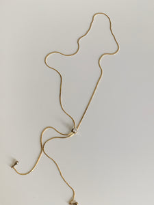 dainty gold bolo necklace