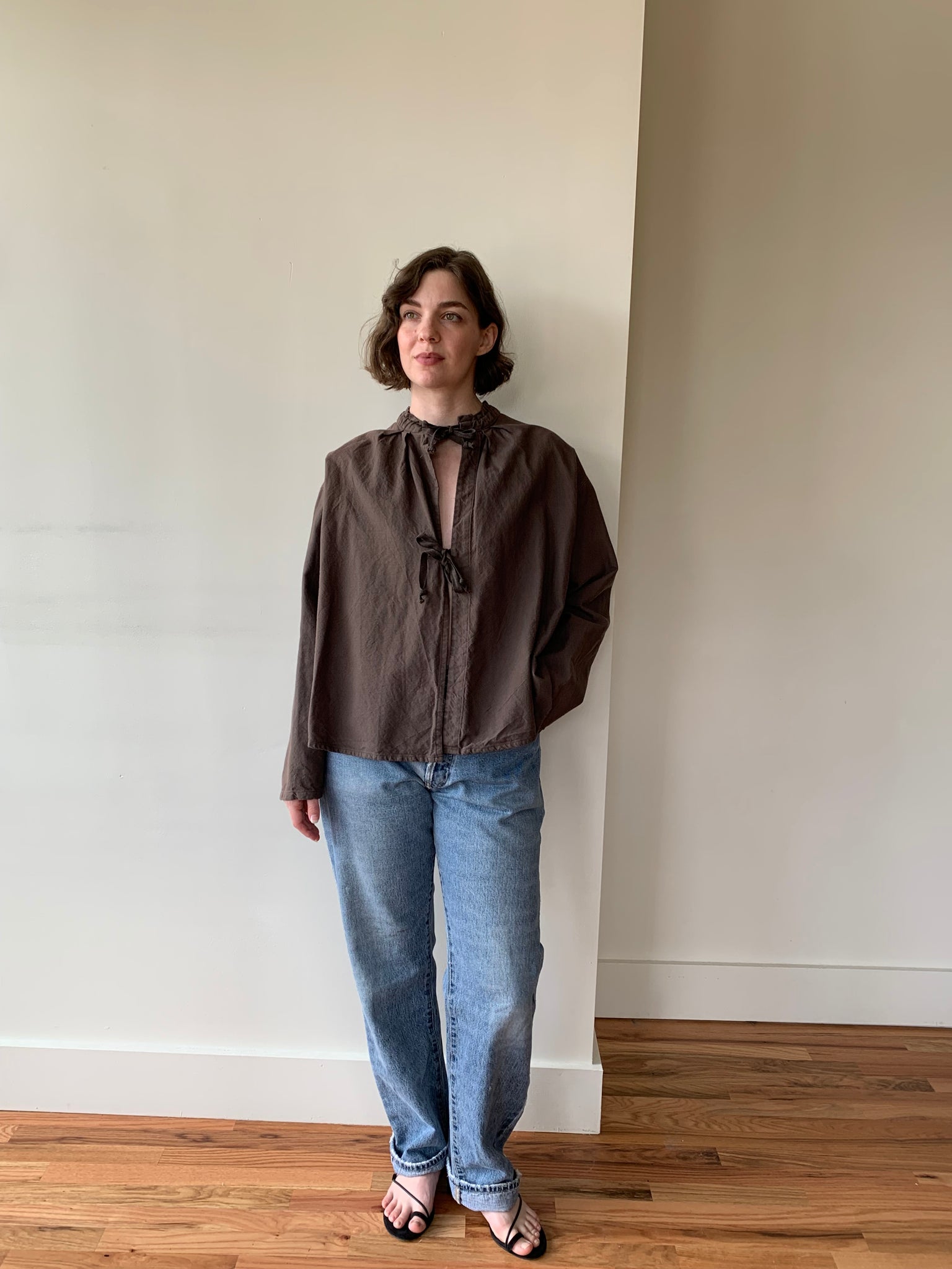 wol hide drawstring jacket
