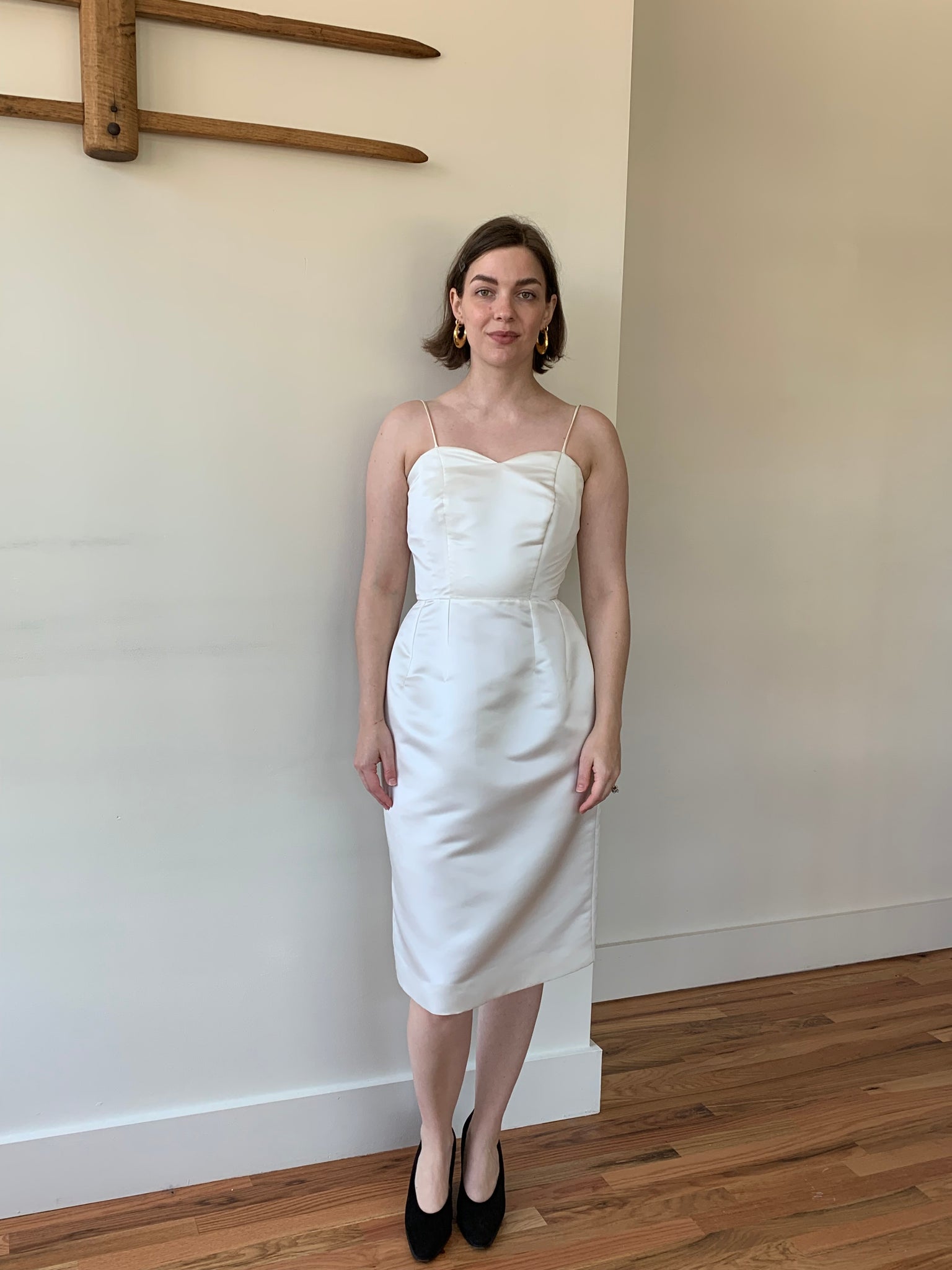 Ivory classic cocktail dress