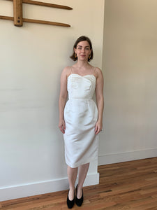 Ivory classic cocktail dress