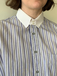 Vintage Dior striped button down shirt