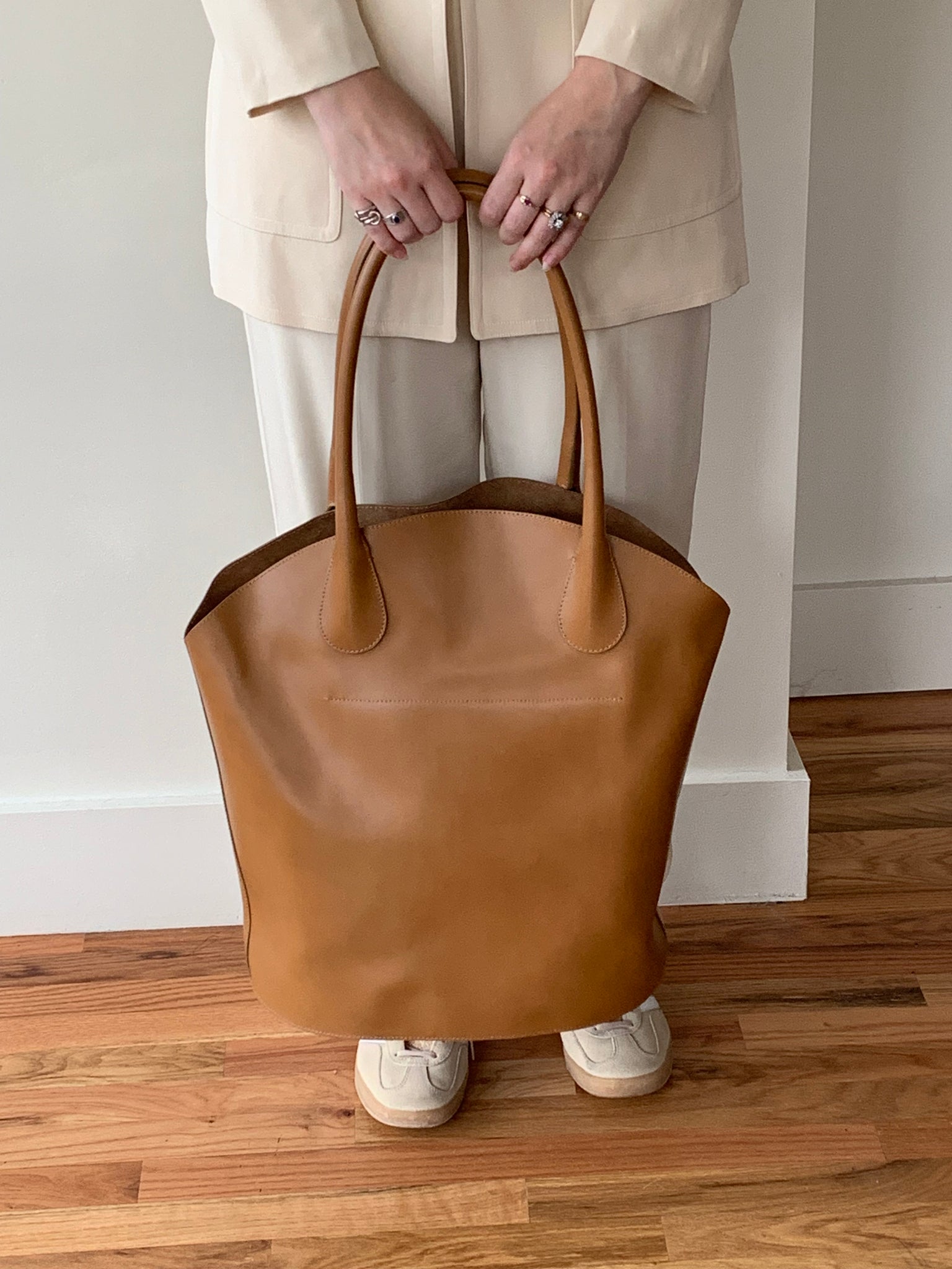 By Malene Birger leather tote bag