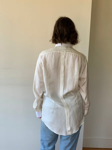 Dolce & Gabbana silk tuxedo button up