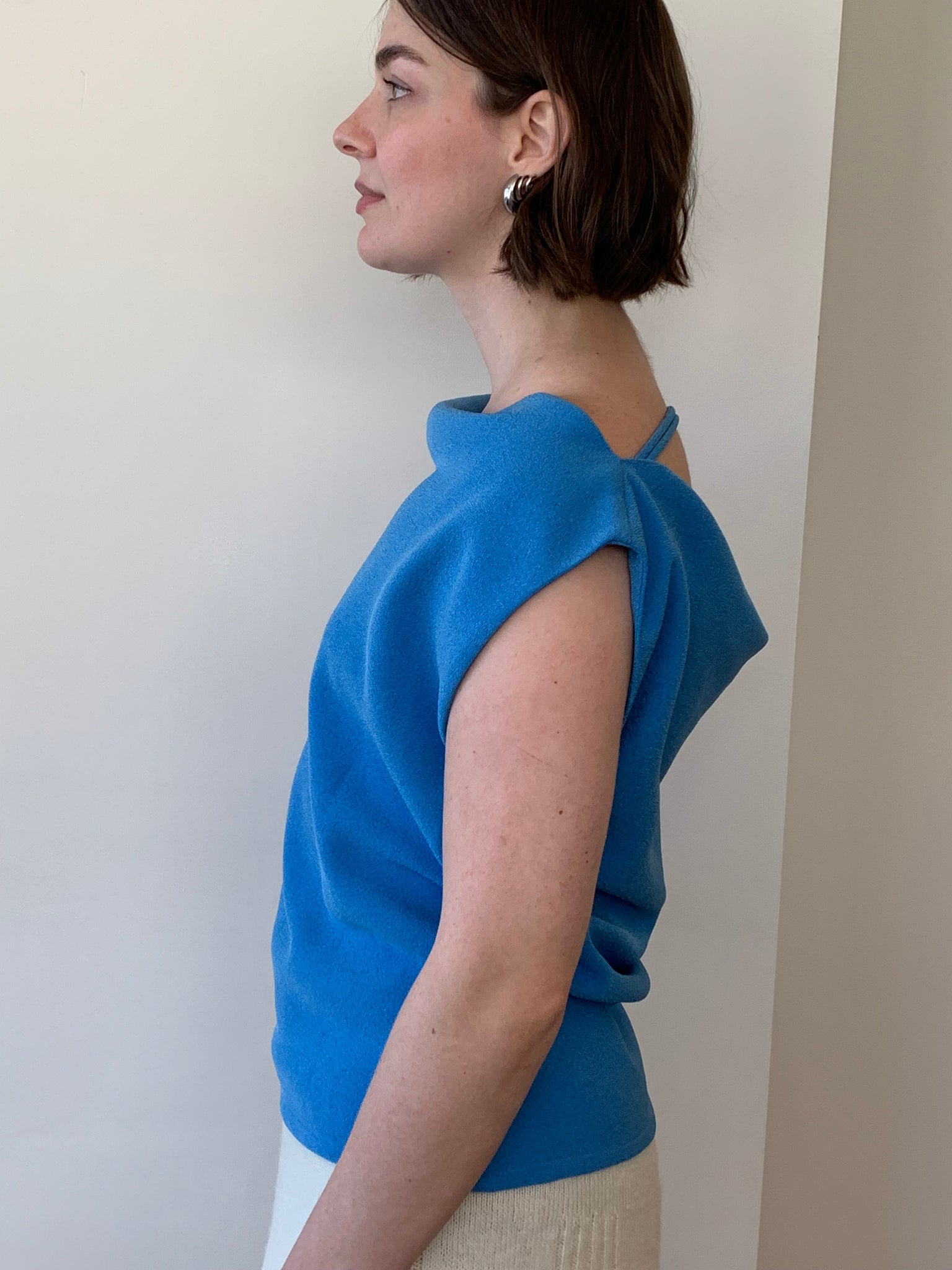 Paris Georgia cowl neck top