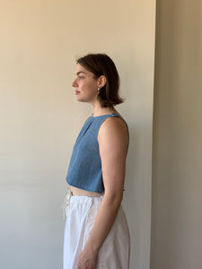 Handmade denim top