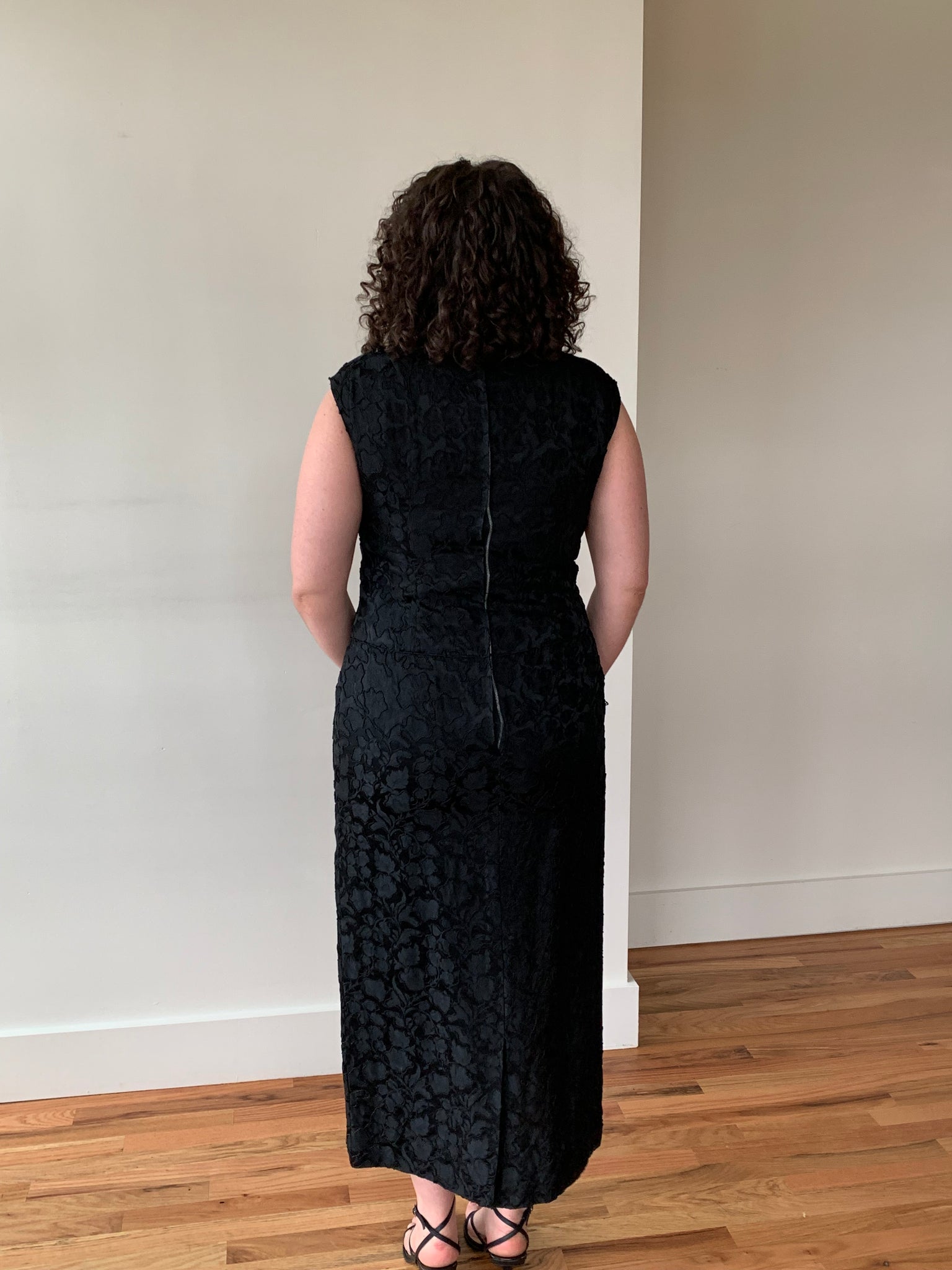 Drop waist lace dress