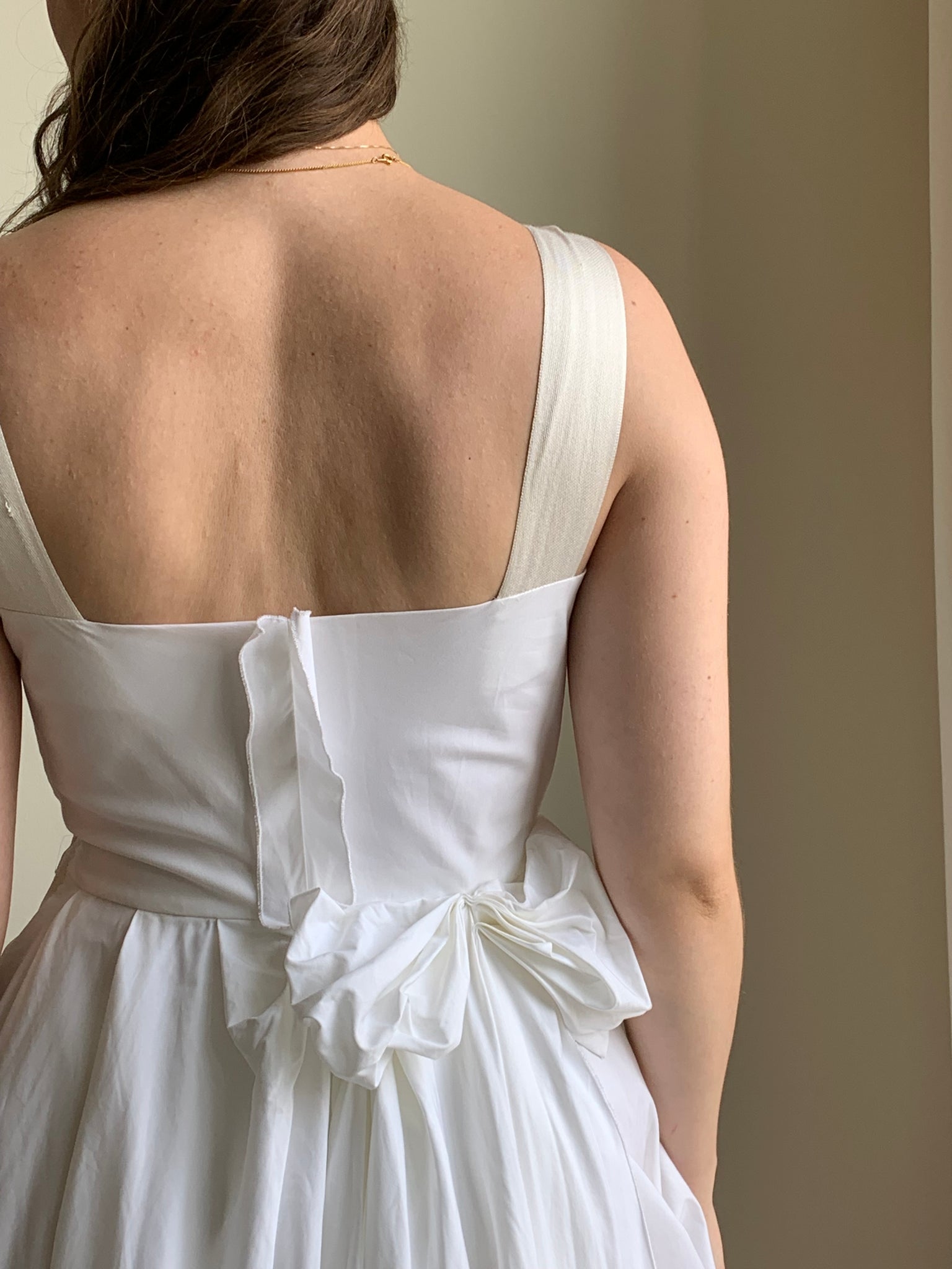00s Prada white dress