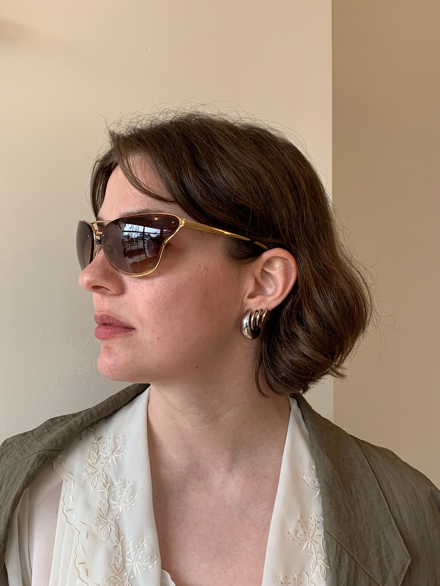 Prada metal-rimmed sunglasses