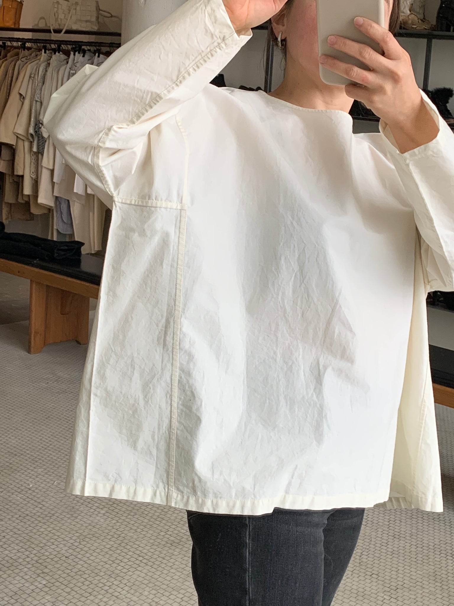 runaway bicycle cream top