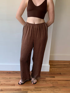 DÔEN patterned silk pants