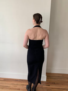 1990s Nicole Miller halter dress