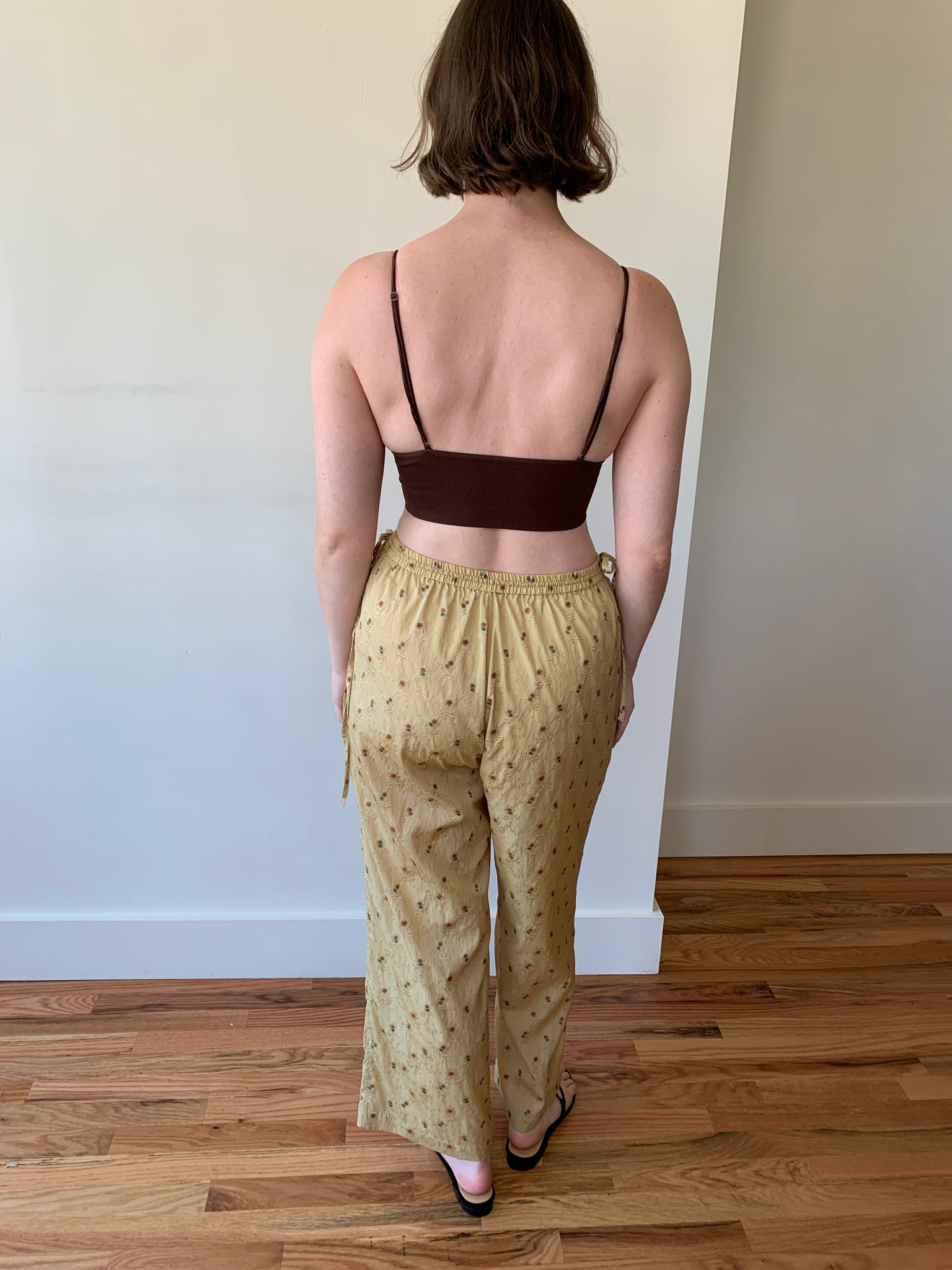 Cordera floral jacquard pants