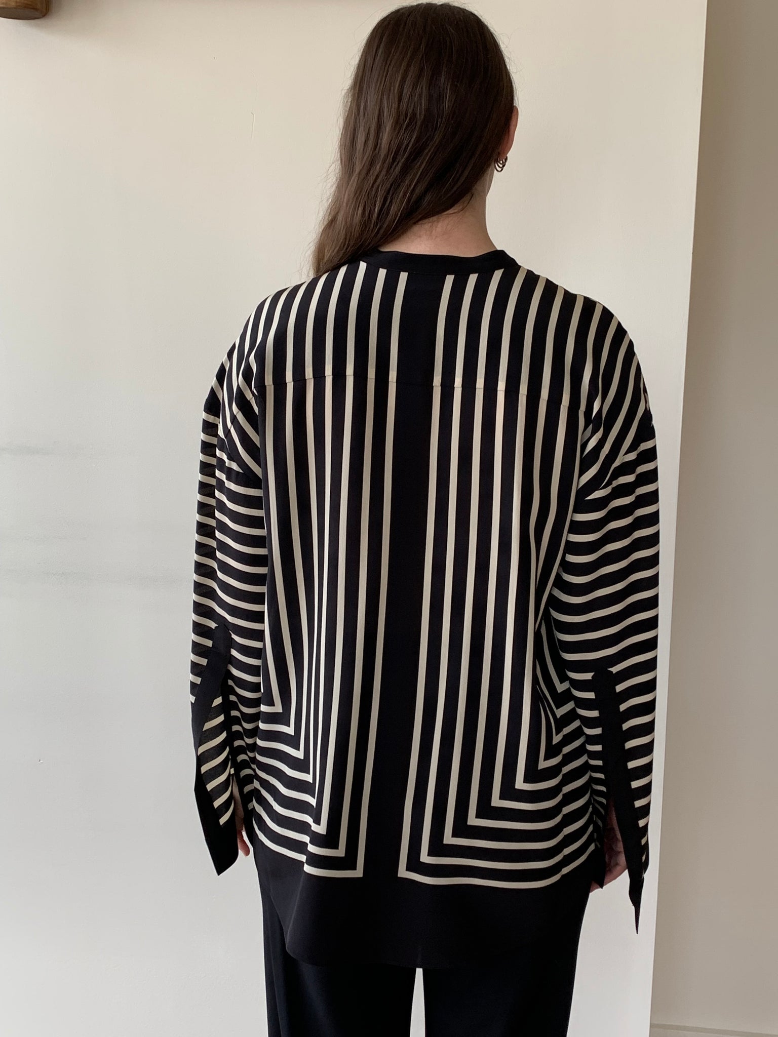 Totême striped scarf blouse