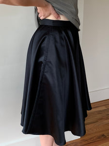 c’est simone satin circle skirt