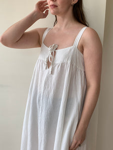 Sunday Morning linen smock dress