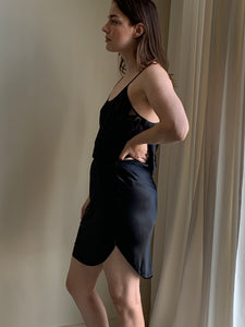 Satin slip skirt