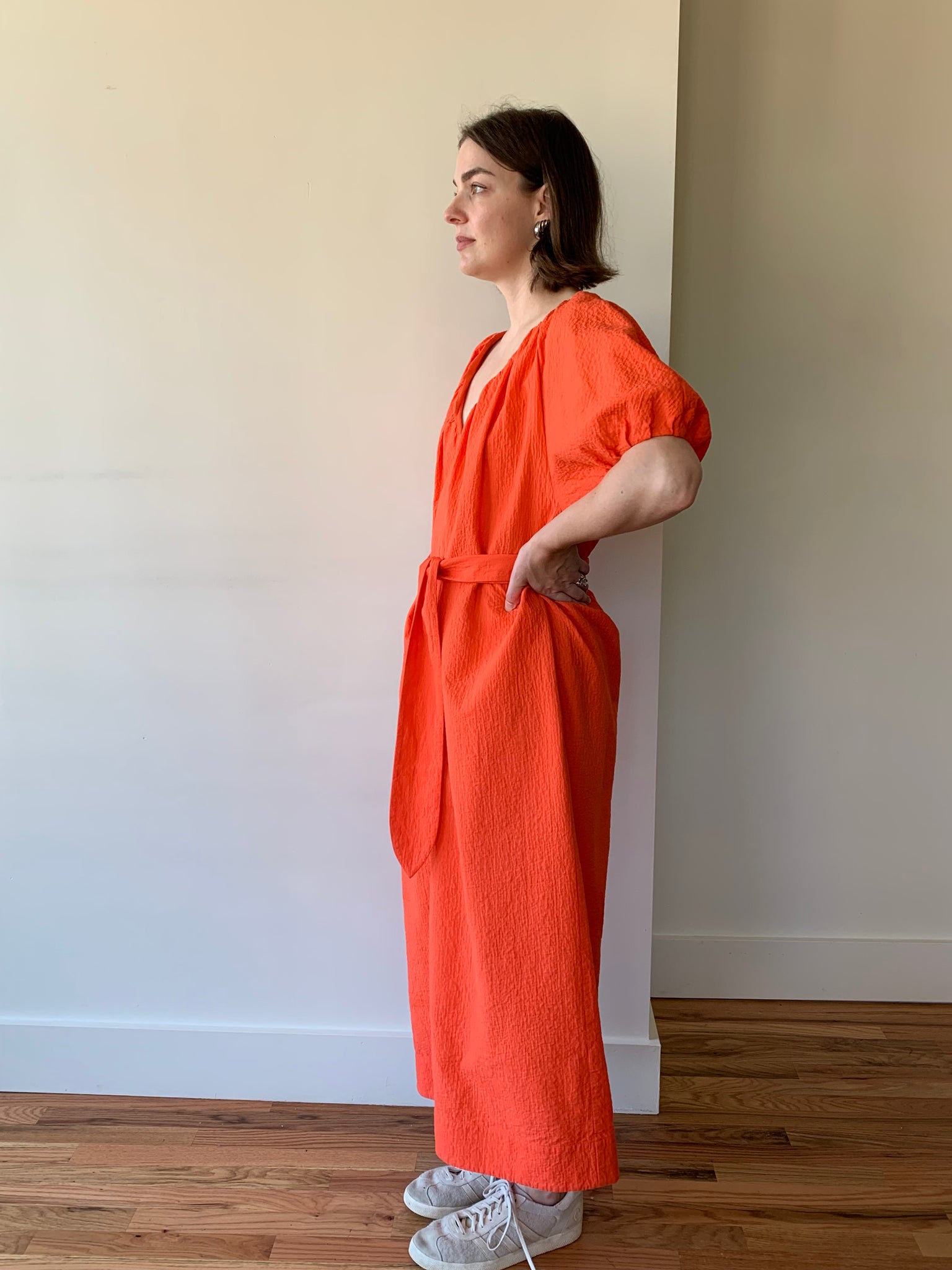 Mara Hoffman orange maxi dress