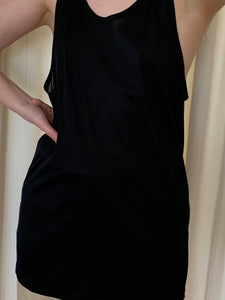 Black sheer vintage tank