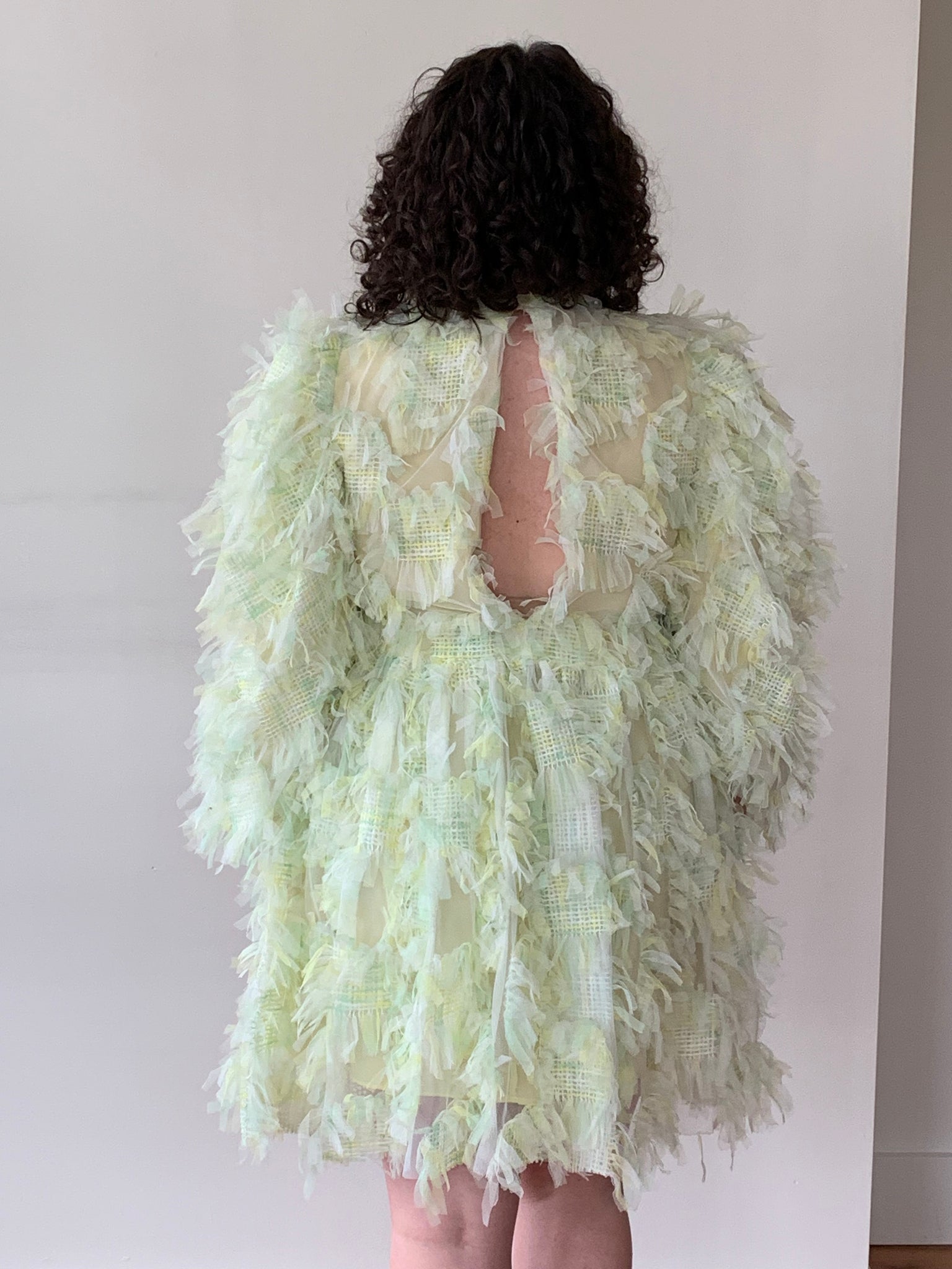 Pastel tufted tulle dress