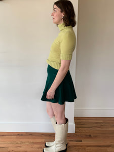 Vintage wool mini skirt