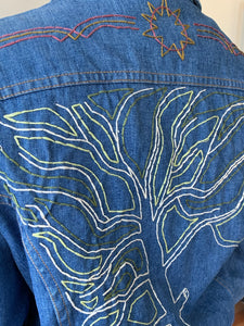 Lee embroidered vintage denim jacket