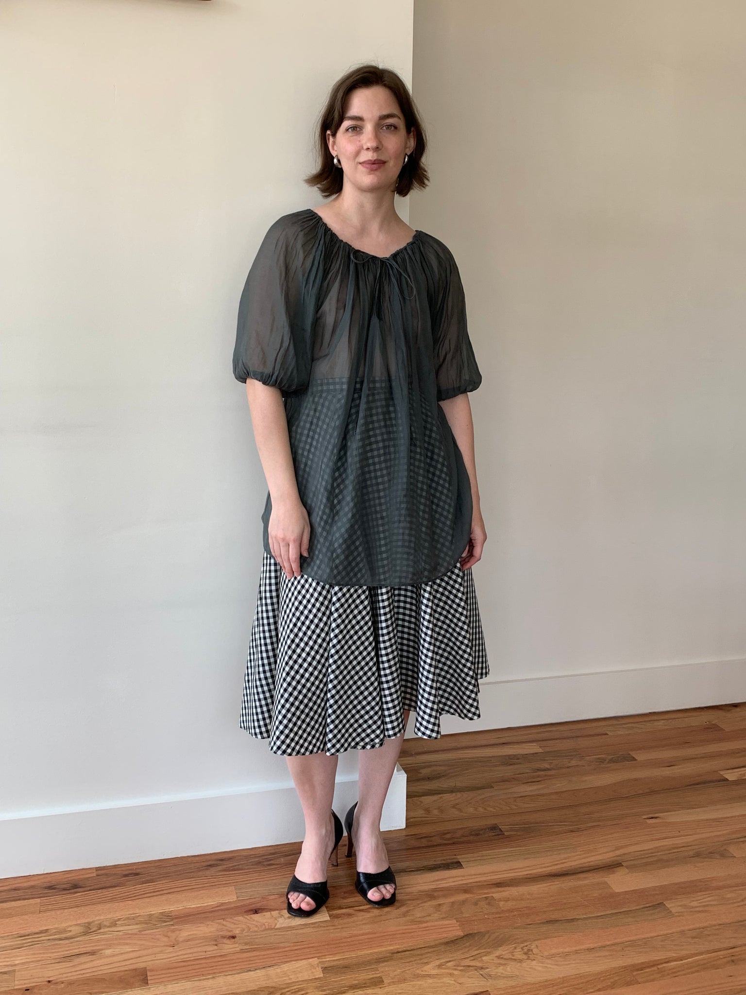 Aspesi sheer tunic top