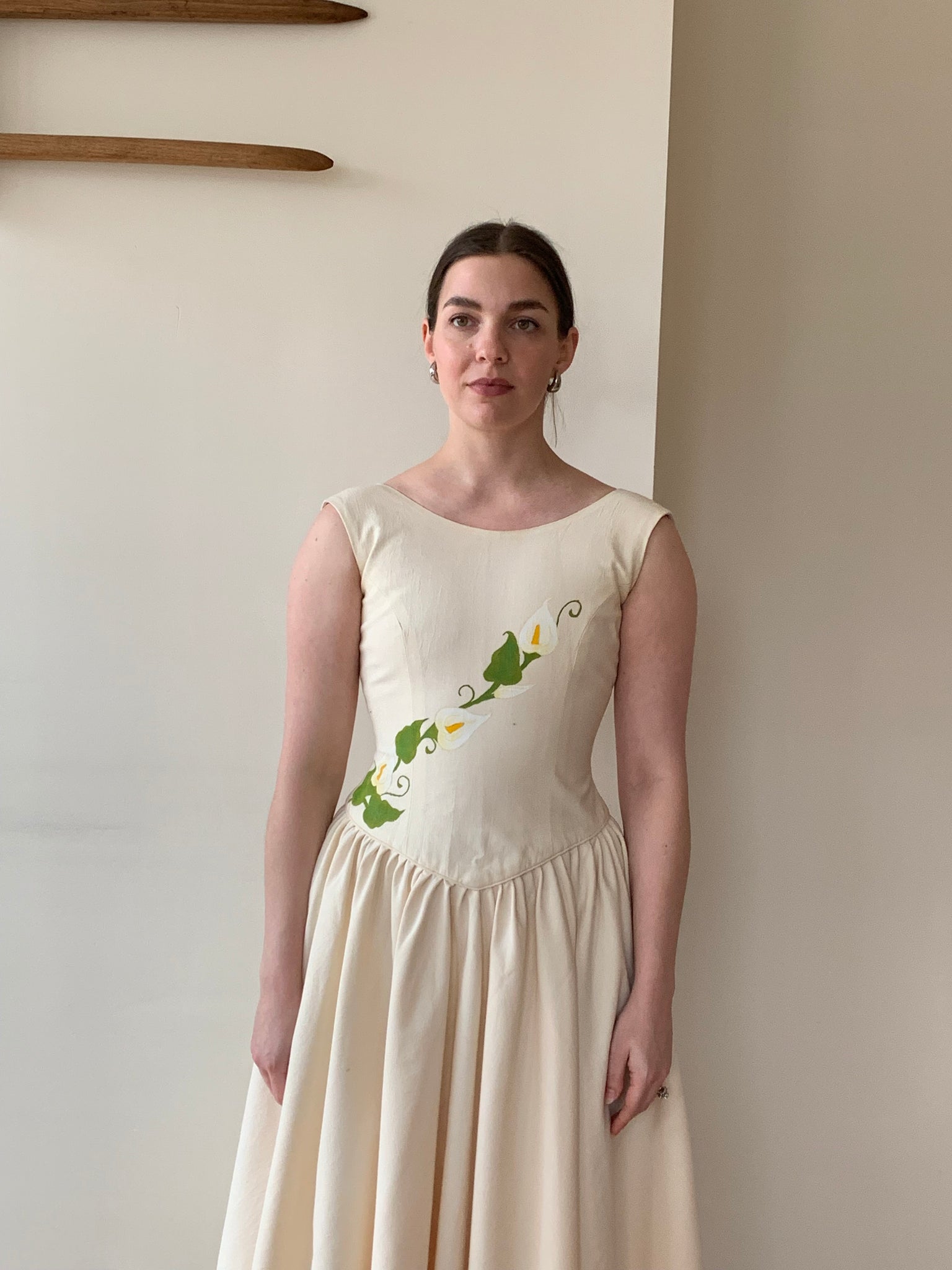 Hand painted drop waist dress from Oaxaca
