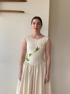 Hand painted drop waist dress from Oaxaca