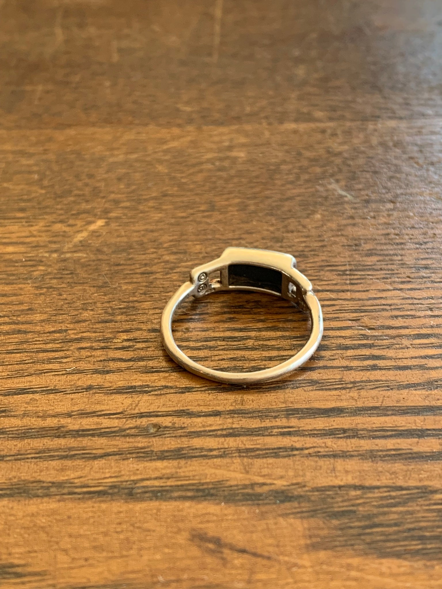 Sterling and opal ring