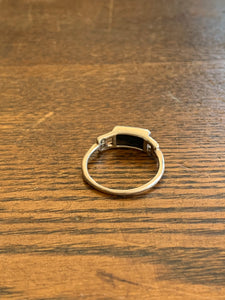 Sterling and opal ring