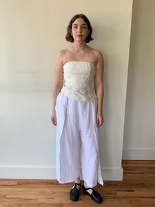 Eskandar linen wrap pants