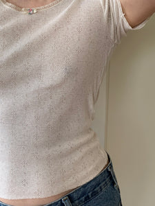 Vintage pointelle undershirt