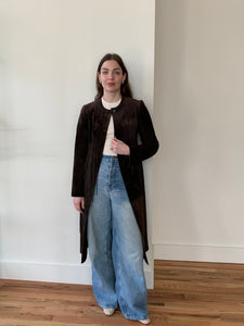 Max Azria suede fringe jacket