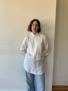 Dolce & Gabbana silk tuxedo button up