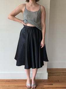 c’est simone satin circle skirt