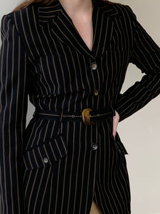 90s Dana Buchman pinstripe blazer