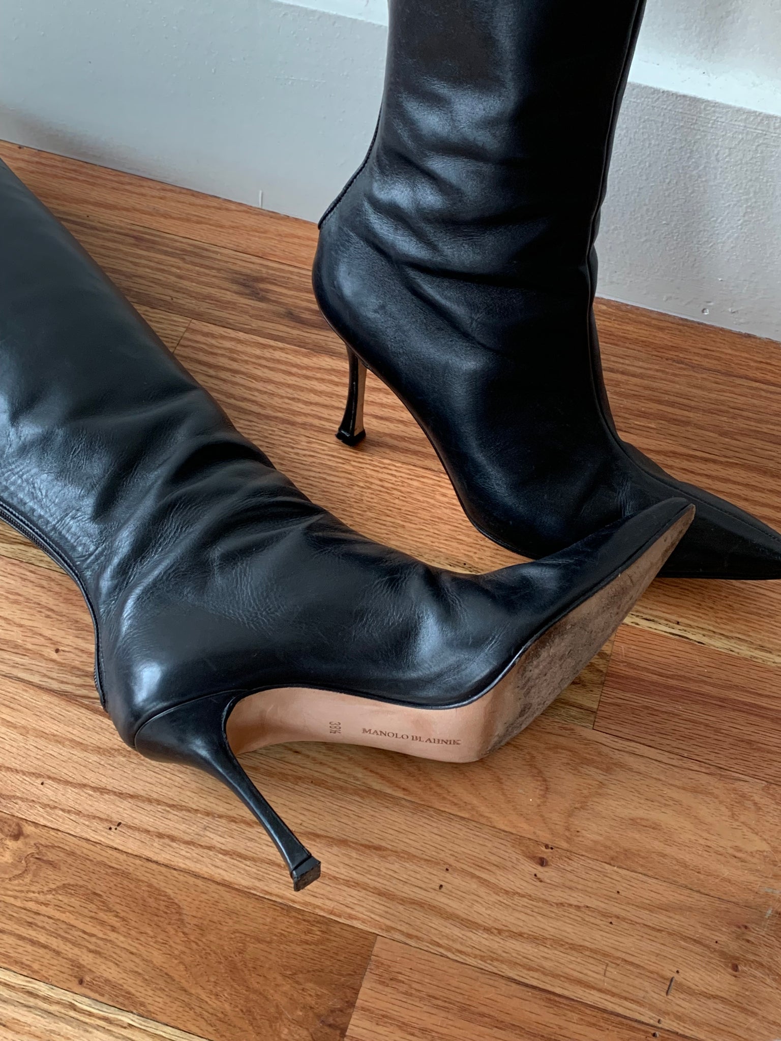 Manolo Blahnik knee high boots