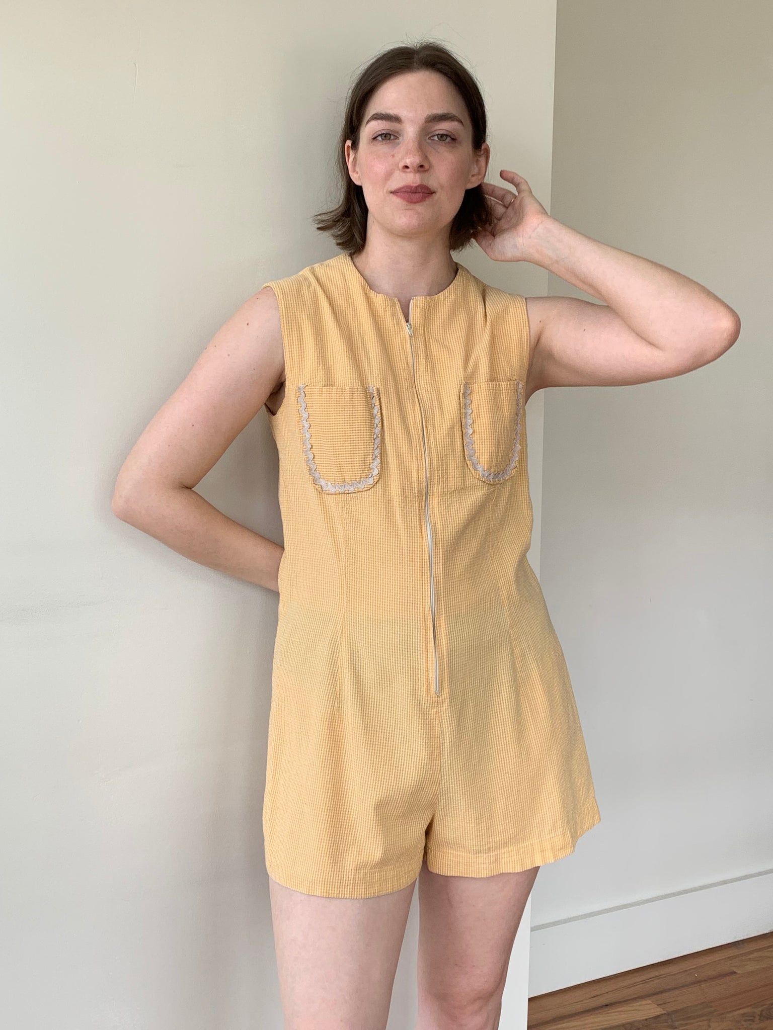 Vintage seersucker play suit