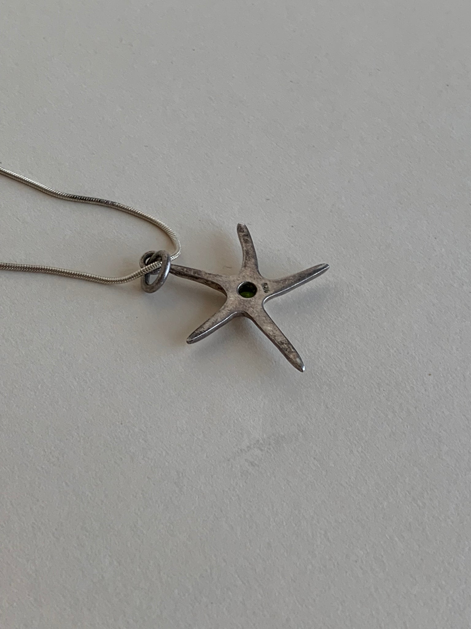 Sterling starfish necklace