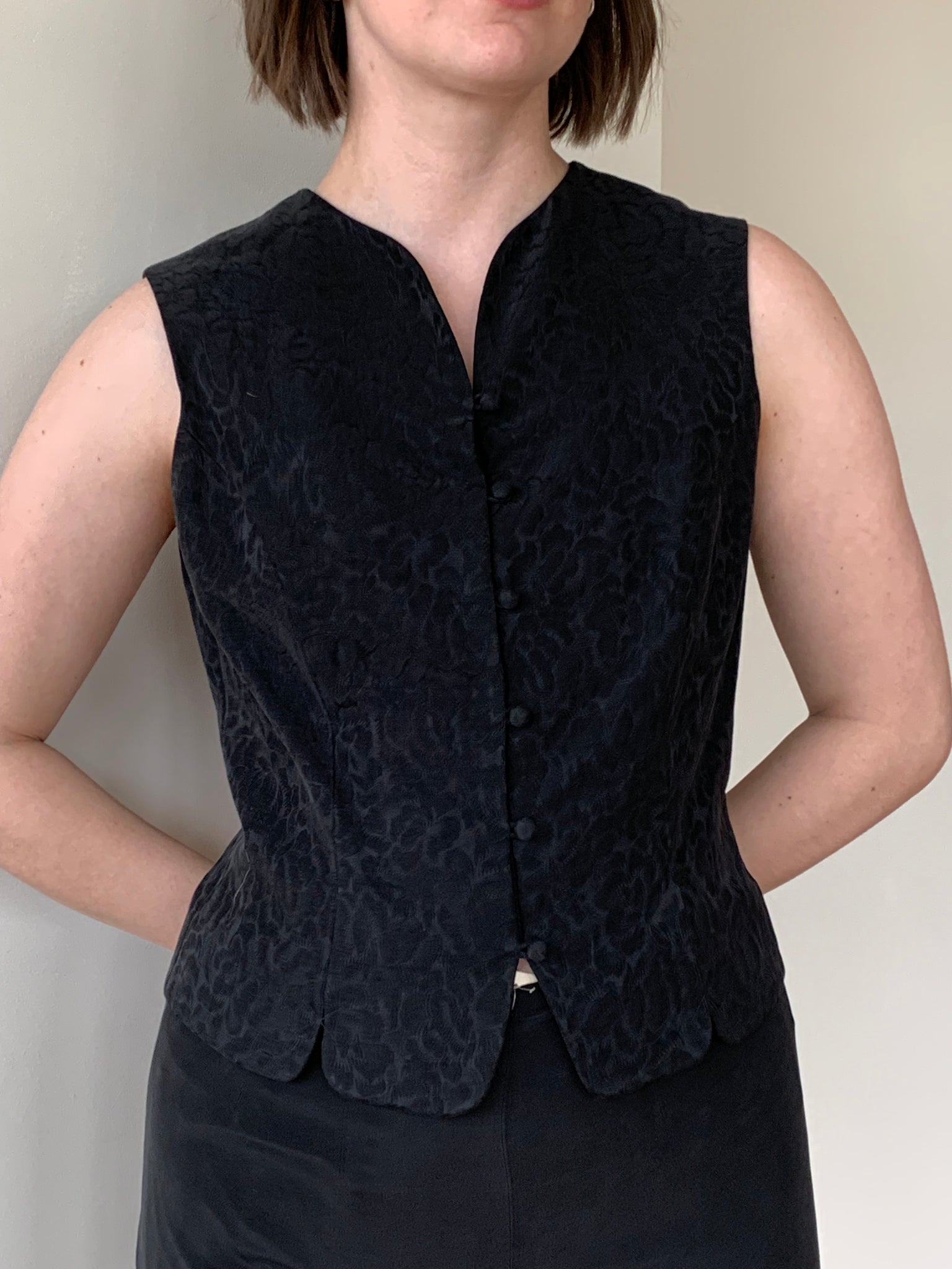 1990s silk 3-piece suit